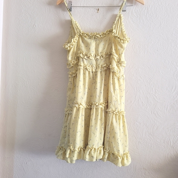 IRIS, Boho Yellow Floral Dress,‎ Size Medium - Picture 2 of 6
